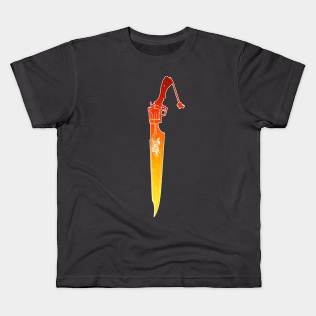 Gunblade Kids T-Shirt by mcashe_art